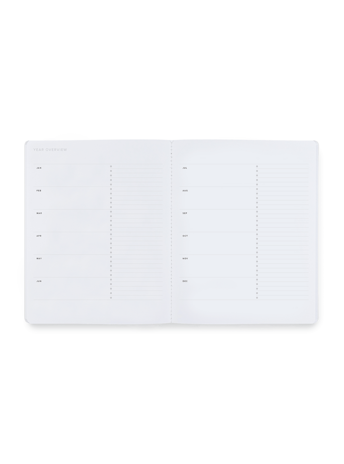 2026 Monthly Planner interior overview view