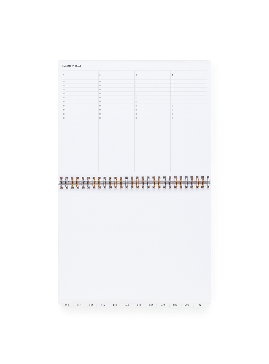Appointed 2027 Weekly Task Planner Quarterly Goals View