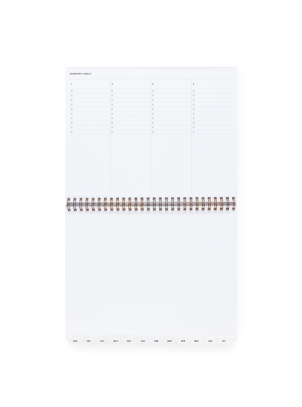 Appointed 2027 Weekly Task Planner Quarterly Goals View