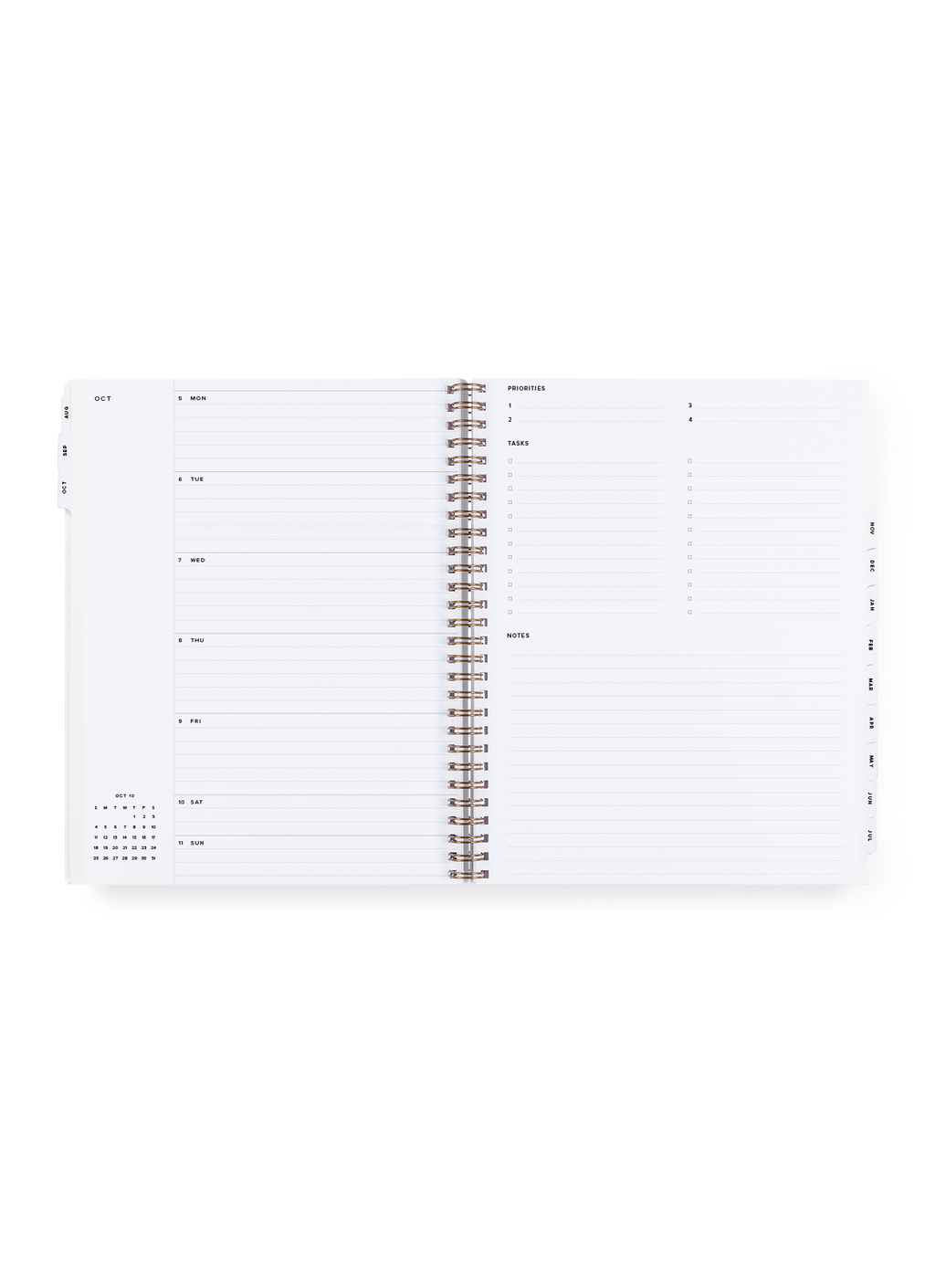 2027 Year Task Planner week view