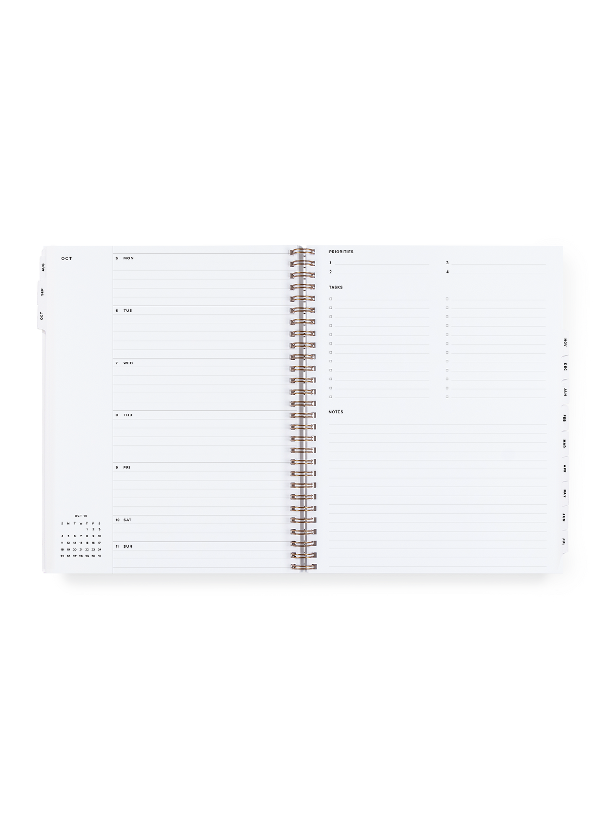2027 Year Task Planner week view