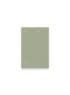 Daily Task Pad in Sage Green || Sage Green