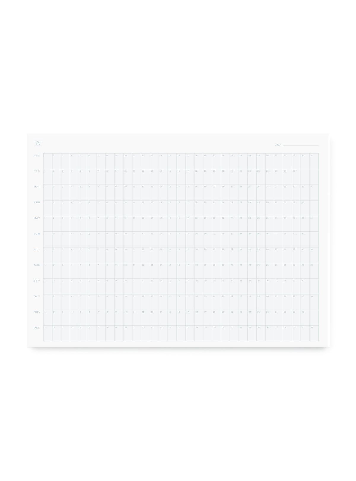 Appointed Undated Annual Planning Calendar || Chambray Blue