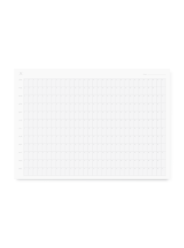 Appointed Undated Annual Planning Calendar || Dove Gray