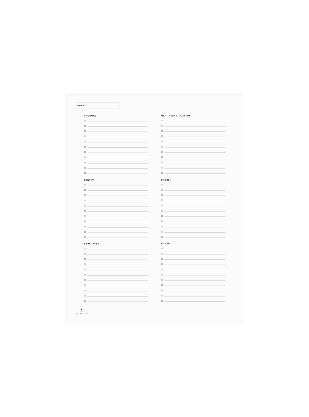 Grocery Planning