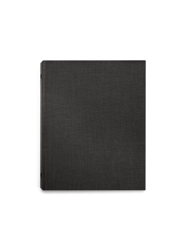 Compact Binder front view || Charcoal Gray