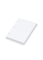 The us-appointed.livempact Binder Dot Grid Inserts, angled side view. || Dot Grid