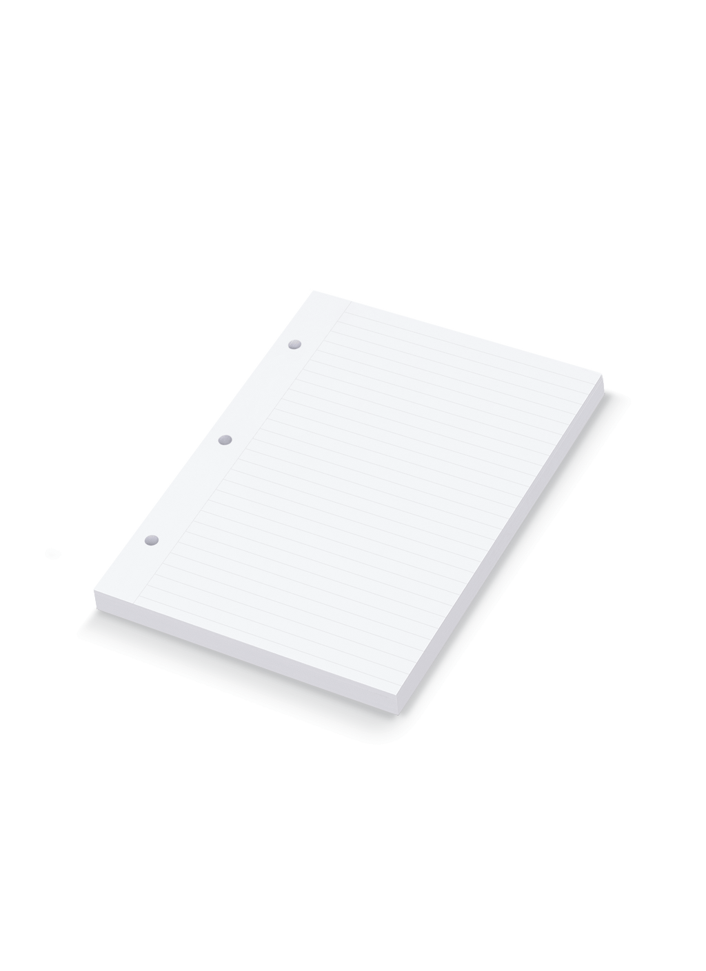 The us-appointed.livempact Binder Lined Inserts, angled side view. || Lined
