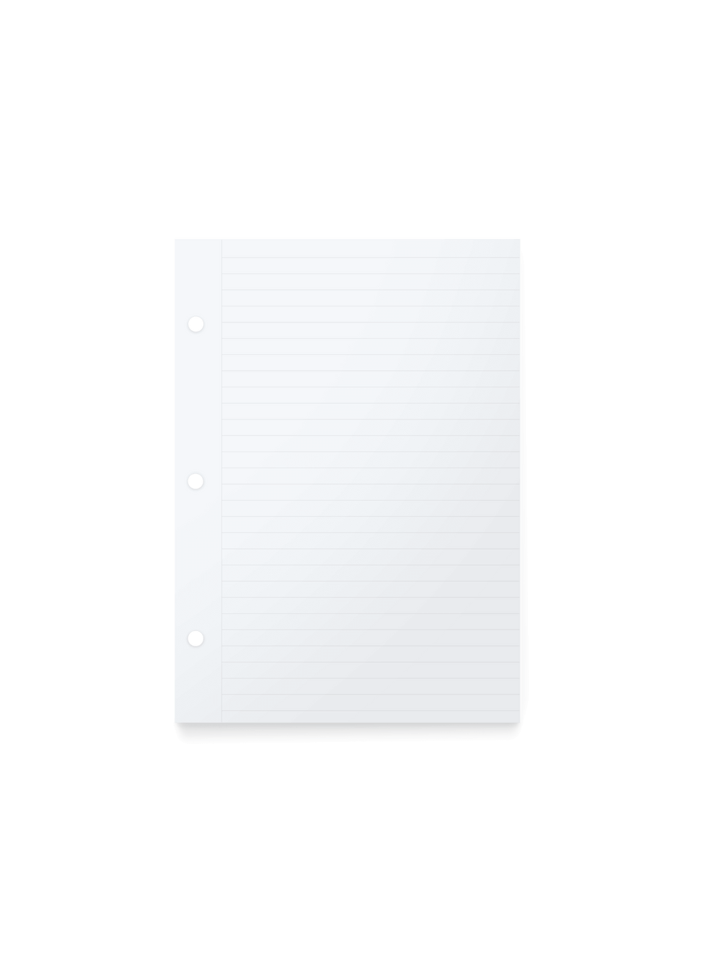 The us-appointed.livempact Binder Lined Inserts, front view. || Lined