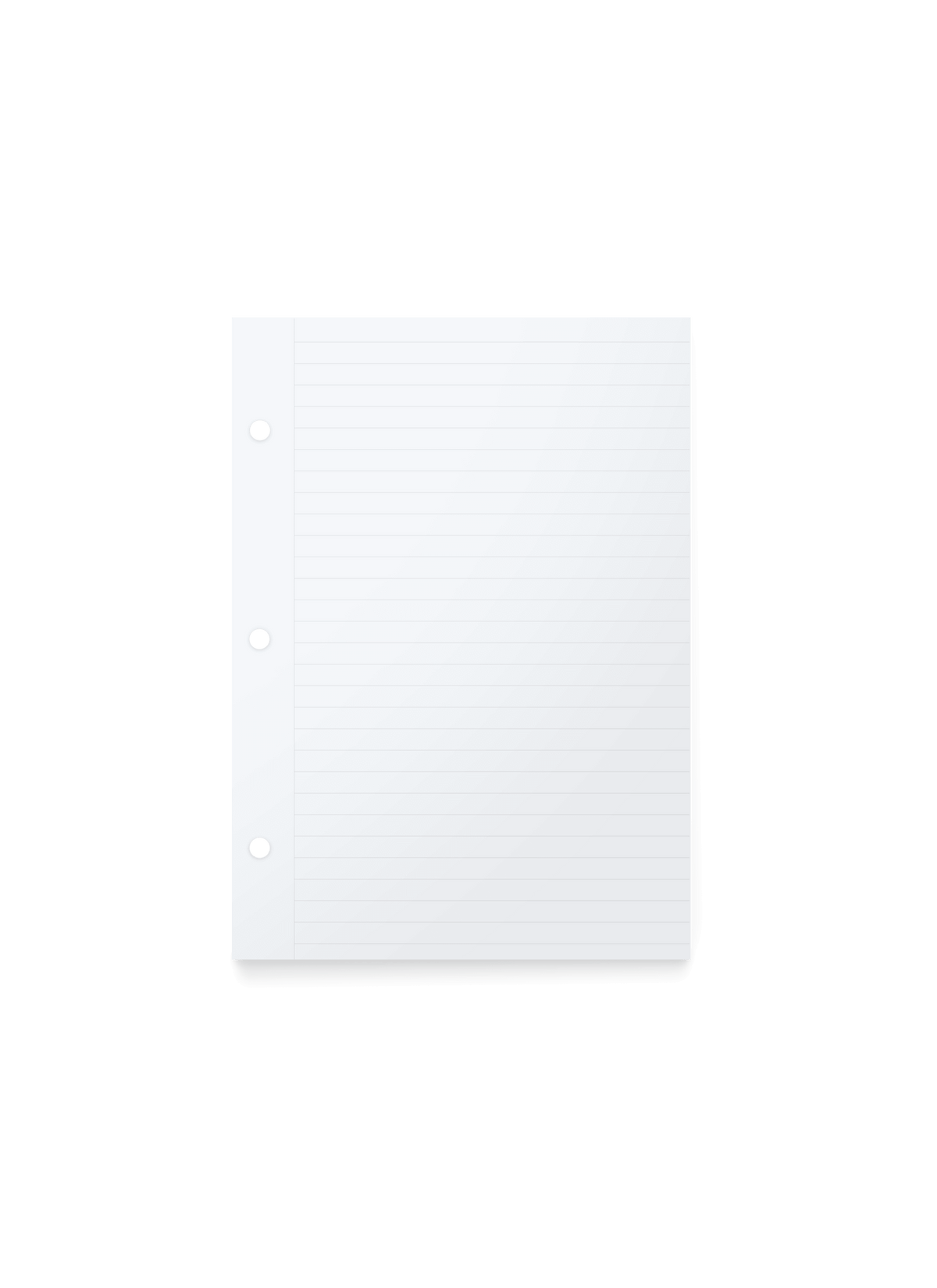 The us-appointed.livempact Binder Lined Inserts, front view. || Lined