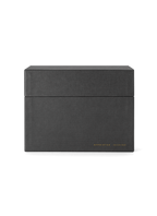 Eye-level view of Sage Card Keeper, lid on || Onyx