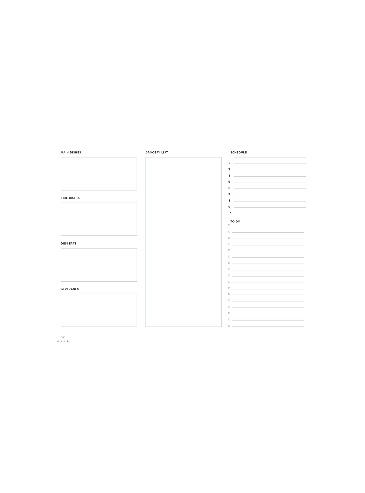 Event Meal Planning