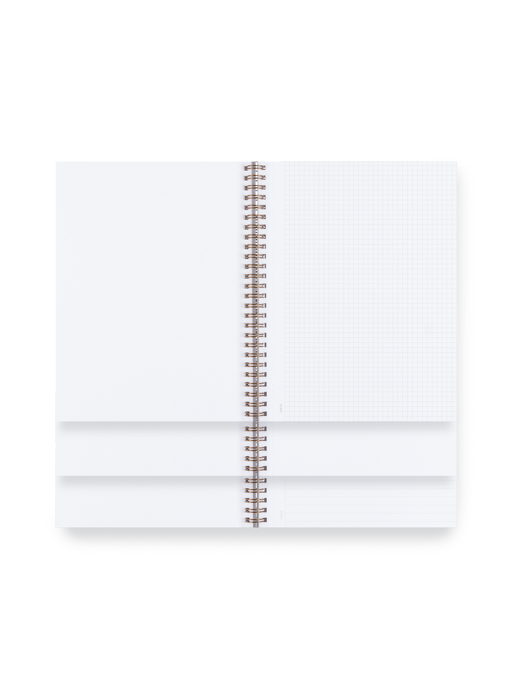 Appointed Workbook three interior - grid, blank, and lined stacked