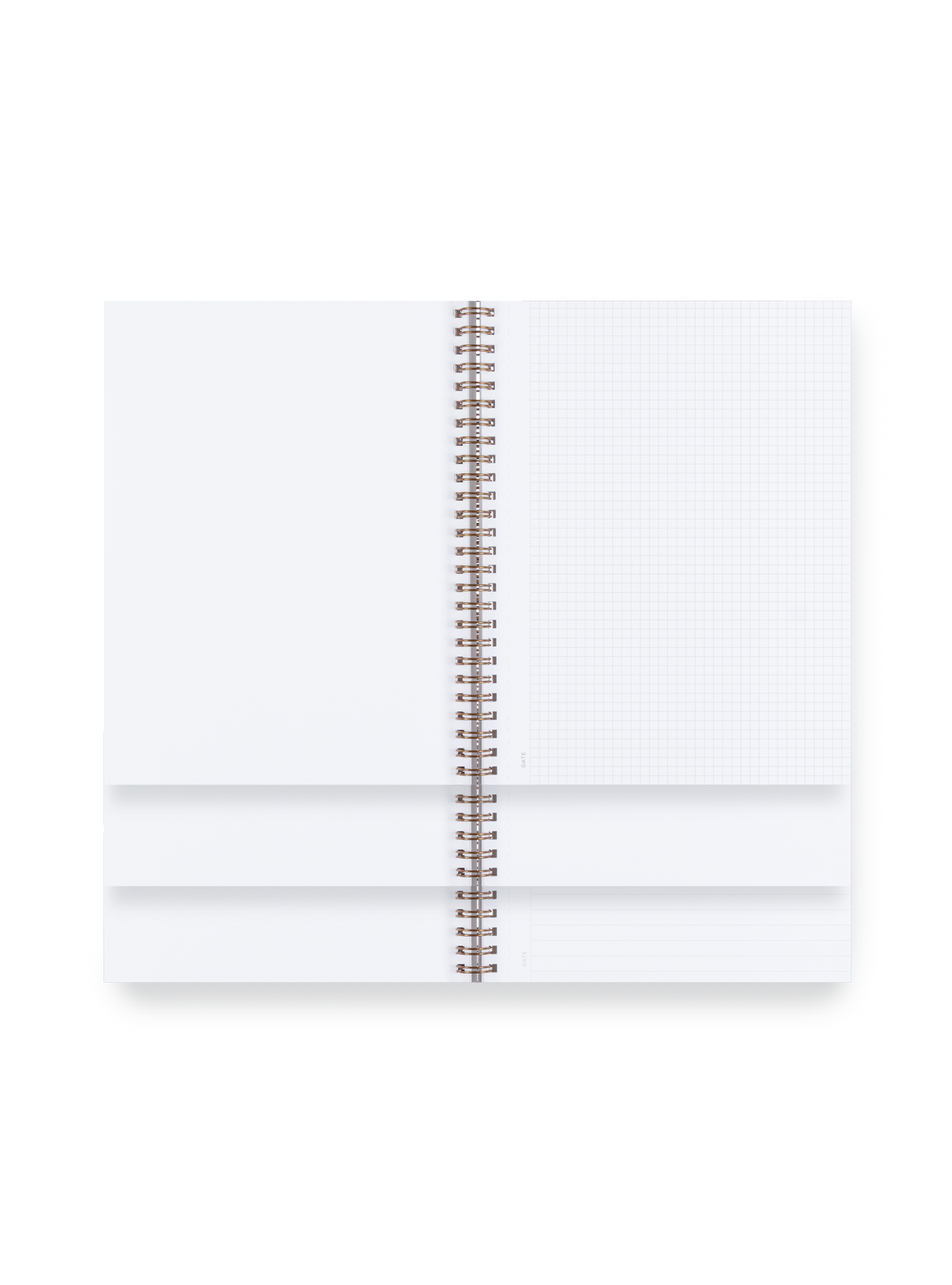 Appointed Workbook three interior - grid, blank, and lined stacked
